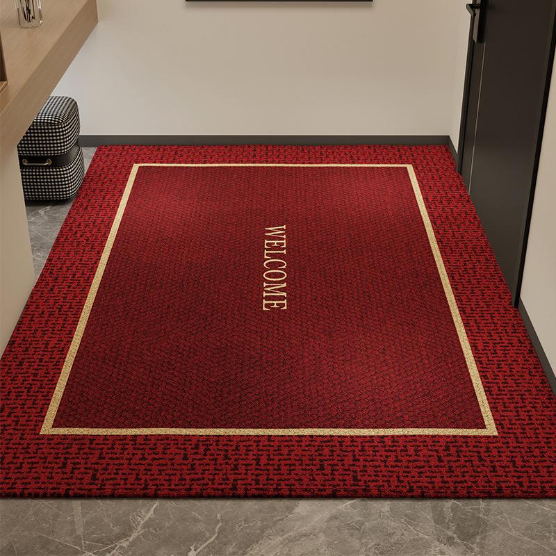 Red Floor Mat, Entrance Door Mat, Entrance Door Foot Mat, Dirt-Resistant And Easy To Take Care Of, Non-Slip And Cuttable Carpet