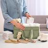 Baby Storage Basket, Portable Baby Storage Basket, Baby Feather Storage, Removable Compartment, Perfect For Newborn Essentials, Storage And Layer