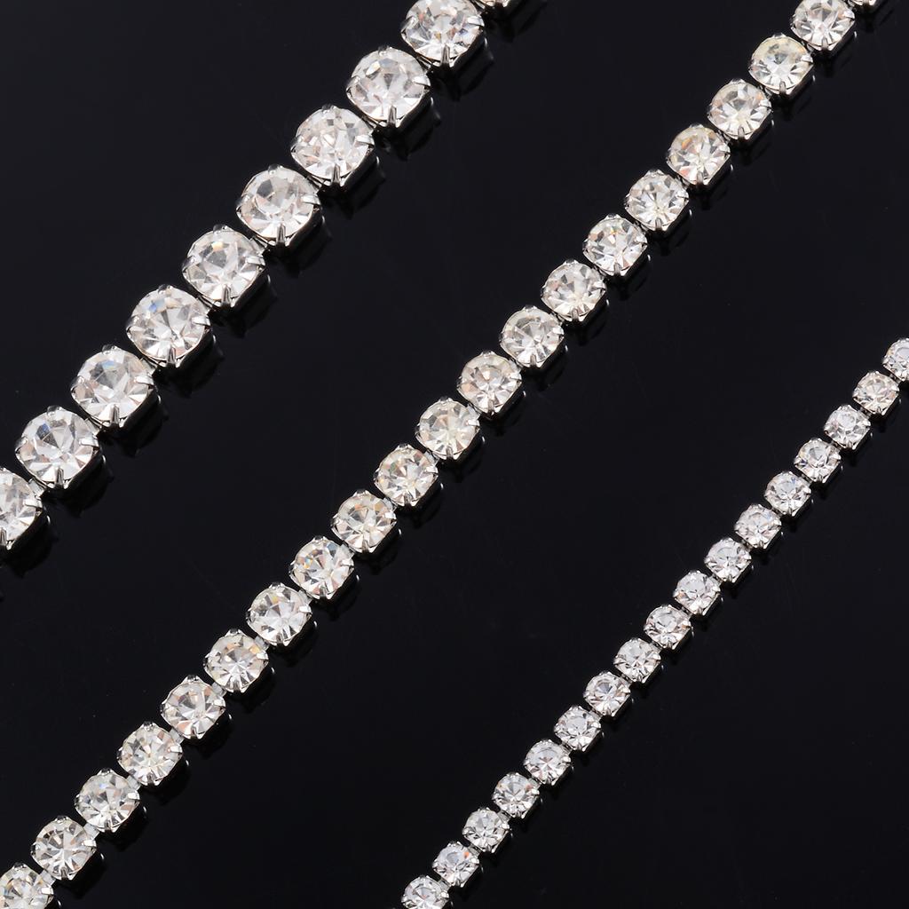 2mm/3mm/4mm Stainless Steel Cubic Zircon Shiny Crystal Chain Necklace Silver/Gold Color Women‘s Jewelry Gift DIY Accessories