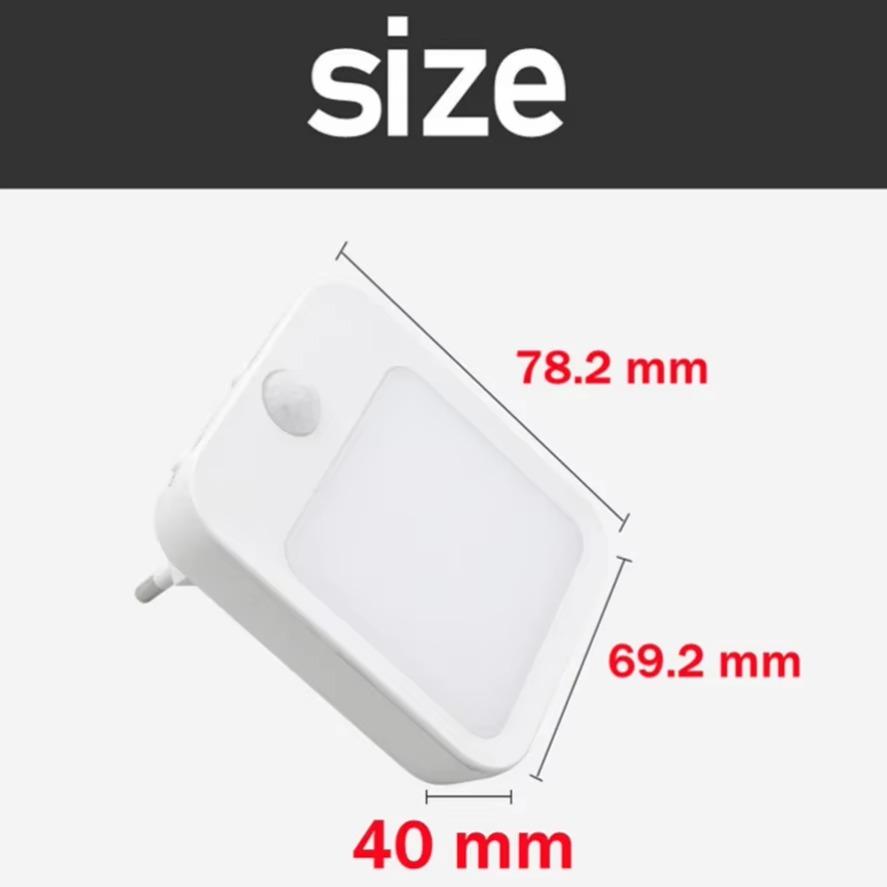 LED Night Lights EU/US Plug Motion Sensor Dimmable Cabinet Light for Baby Bedside Bedroom Corridor Wireless Night Lamp Lighting