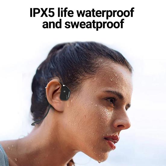 Bone Conduction Earphone Stereo Surround Wireless Not In-ear Bluetooth-compatible Headset MP3 Player