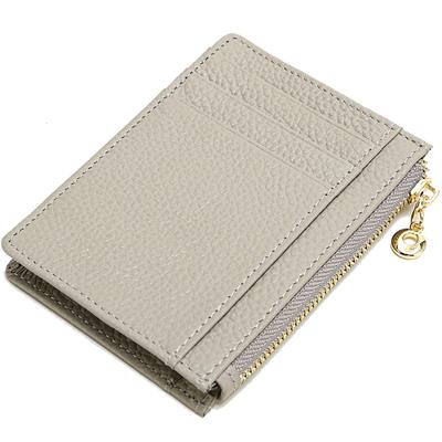 [RenLianyi] Genuine Leather Pass CaseCoin Purse for Women, Popular and Stylish, with Coin Purse, Slim 1cm Thick, Lightweight, Holds 8 Cards, Business