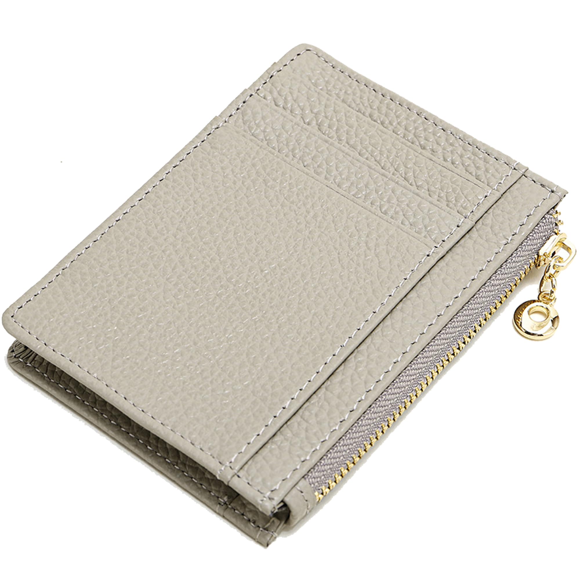 

[RenLianyi] Genuine Leather Pass CaseCoin Purse for Women, Popular and Stylish, with Coin Purse, Slim 1cm Thick, Lightweight, Holds 8 Cards, Business