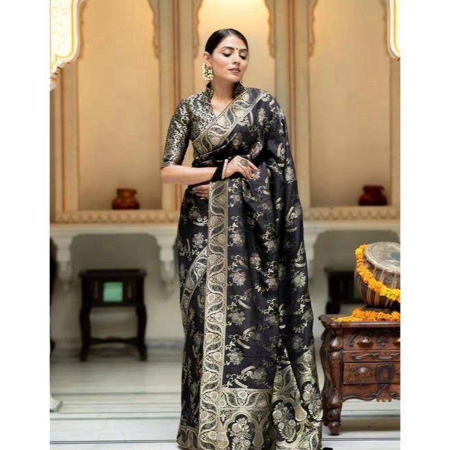 Latest New Collation Disigner Saree for Women, ,Blouse (Need To Be Stitched As Per Size And Fit)