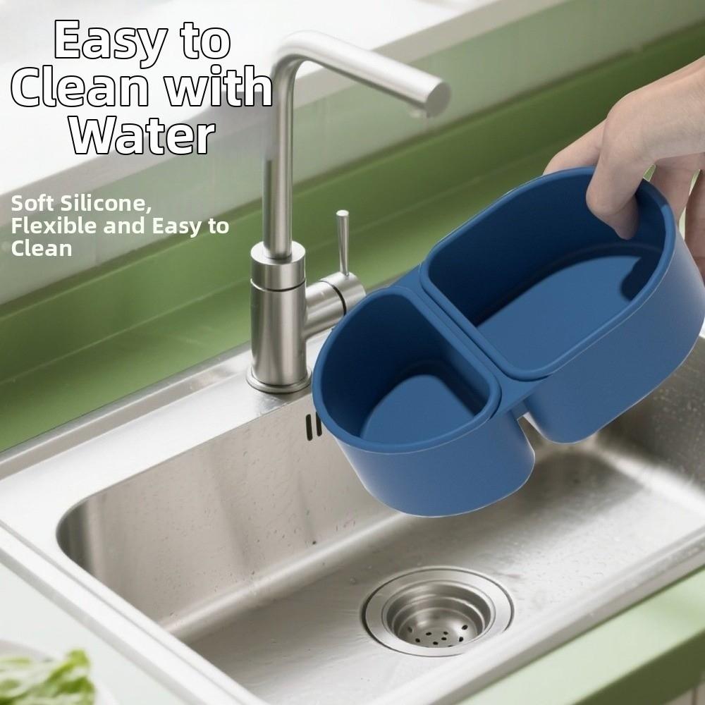 Silikonový obědový box potravinářské kvality Neprosakující Dvě přihrádky Nádoby na svačinu Jednobarevné Opakovaně použitelné Rozdělený Box pro uchování čerstvosti