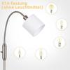 Lampadaire - NETTLIFE - Lampe Arc - E14 - Métal argent - 163 cm