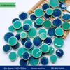 Handmade Ceramic Mosaic Art Kit: Blue & White Porcelain Pieces for Creative Parent-Child Projects