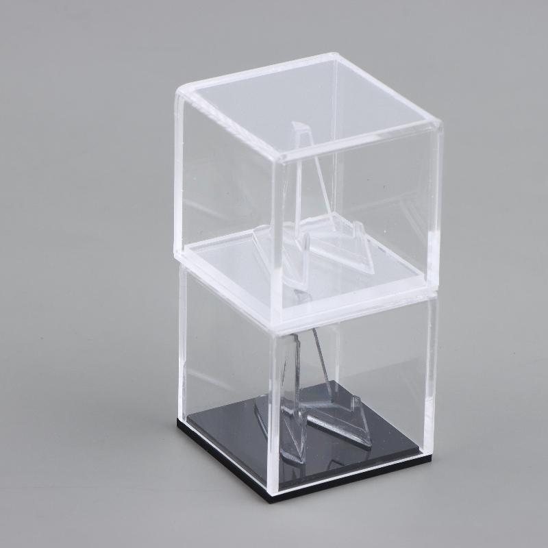 Klare Acryl-Displaybox für Gitarrenplektren Mit Ständer Aufbewahrungskoffer Sammlerregal Für Zuhause Büro Und Studiogebrauch