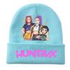 Peripheral Knitted Hat Curled Wool Hat Printed Doudou Hat Outdoor Cold Hat Adult