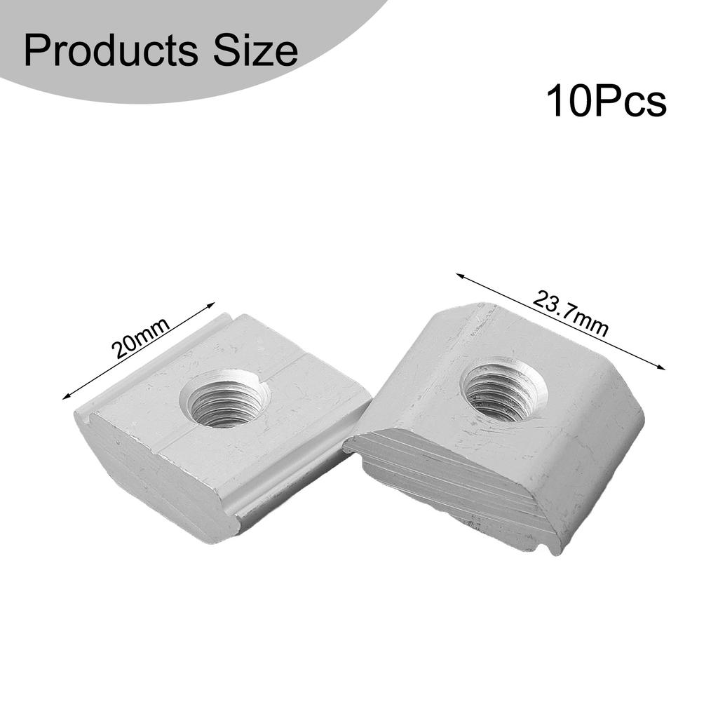 For PV Systems Aluminum Solar Panel Clamps Framed Panel Clamps 20x23.7x9mm Size Aluminum Alloy Material Easy Installation