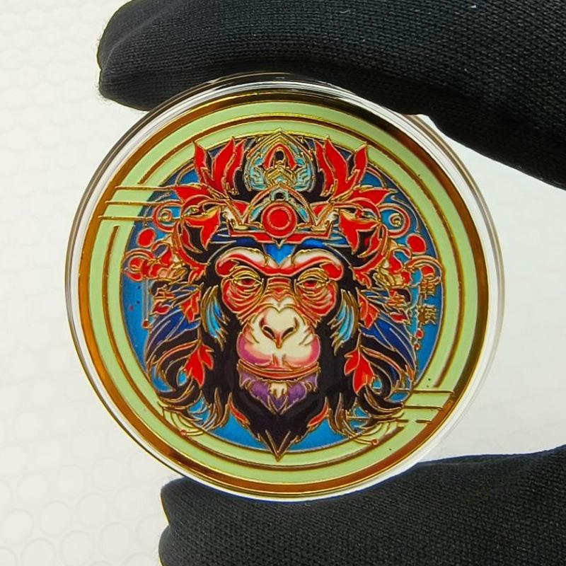 Spilla Commemorativa Colorata per lo Zodiaco Cinese, 12 Monete Zodiacali, Colorata, Spessa, Piccolo Regalo per Attività di Vendita Assicurazioni, Regalo Zodiacale
