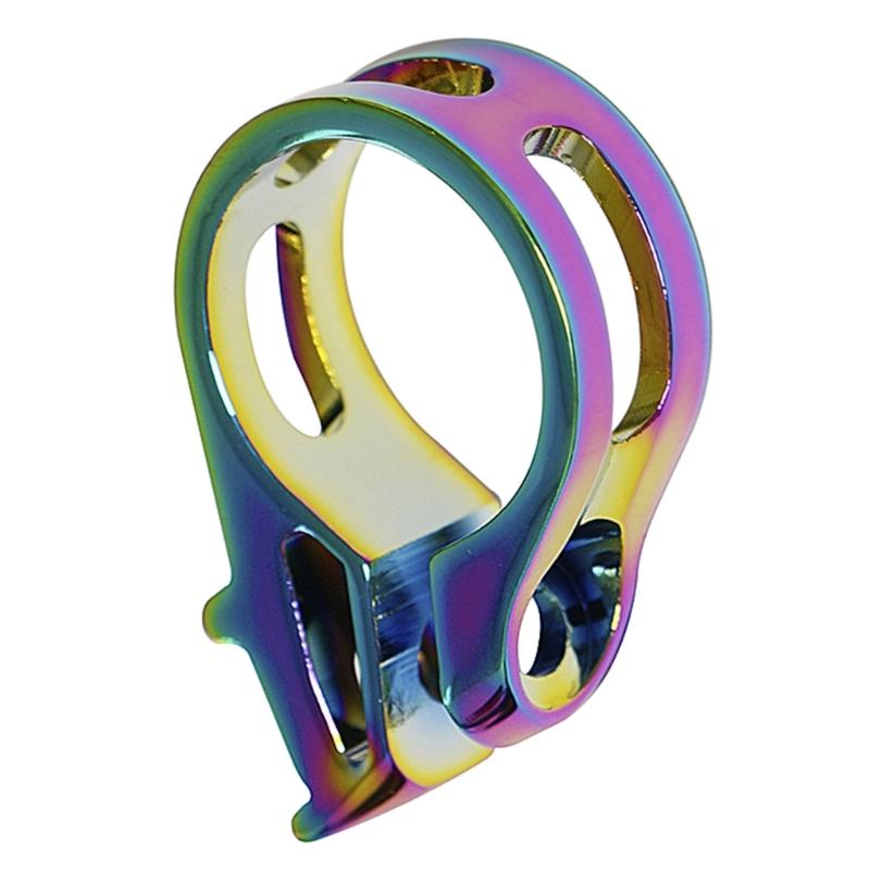 Aluminum-Alloy Bike Clamp Bike Shifter Clamp Bicycles Trigger Clamp 22.2mm Shifter Clamp with Bolts for Mountain Bikes
