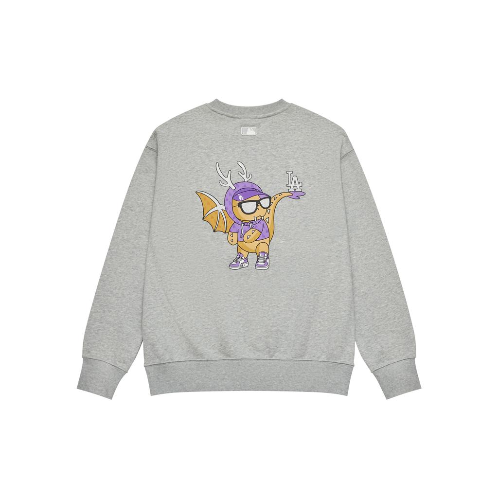 New MLB SS24 Sweatshirt Unisex Gray 3AMTQ0141-07MGS