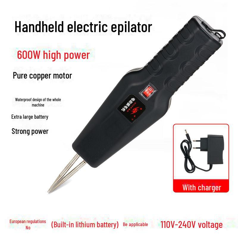 ""Elektrische Geflügelrupfmaschine""": Lithiumbatterie, Automatisch für Huhn, Ente und Gans - Europäischer Standard"