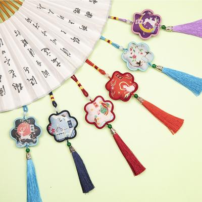 Lavender Sachet Embroidered Safety Rune Sachet Sachet Flat Safety Flo Car Pendant Carry-on Bag