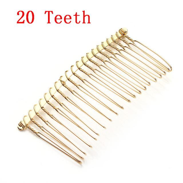 6pcs/lot 10 15 20 30 Teeth Black/Rhodium Hairpin Combs Wedding Hair Accessories Bridal Hair Combs DIY Jewelry Findings