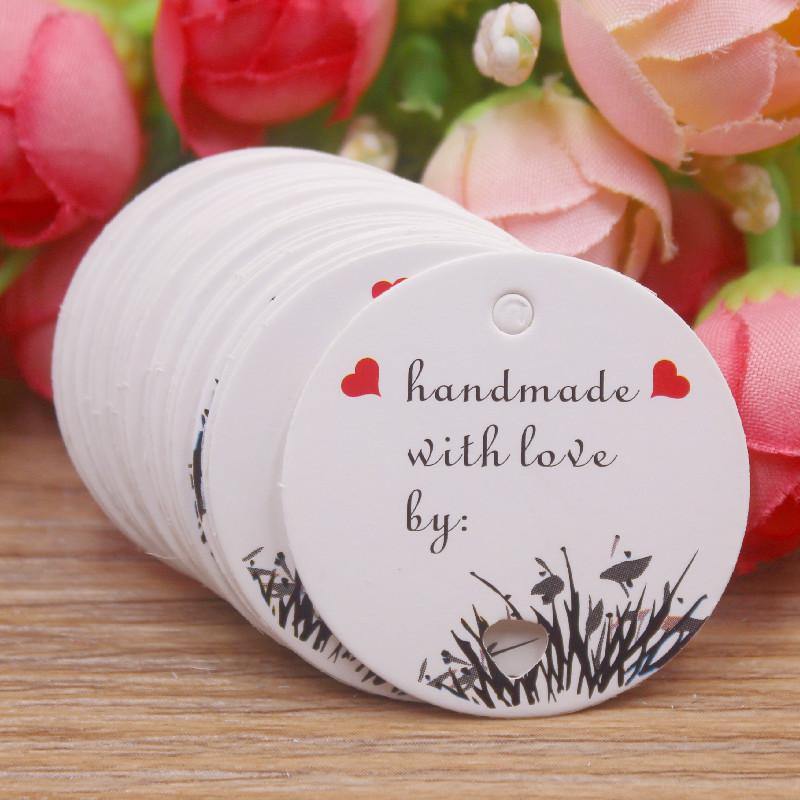 100pcs Kraft Brown /white Gift Tags with 20m Rope Thank You Paper tags for Wedding baby Shower Christmas Label Party Decoration