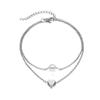 SUMENG 2024 New 3pcs/set Gold Color Simple Chain Anklets For Women Beach Foot Jewelry Leg  Ankle Bracelets Accessories