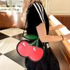 Kawaii Fashion Cherry Shape Clutch Bag Ladies Small Capacity Waterproof Red Fruit Crossbody Bags For Women Creative PU Shoulder Pouch Purse