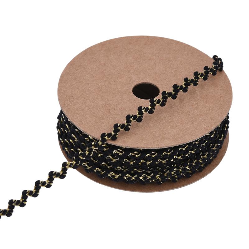 New scallion silk wavy webbing, handmade hairpin ribbon, clothing accessories, hats, scarves, decorative lace