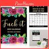 2025 Fxxk It Calendar Planner For Tiredass Women Newest Christmas New Gift Year