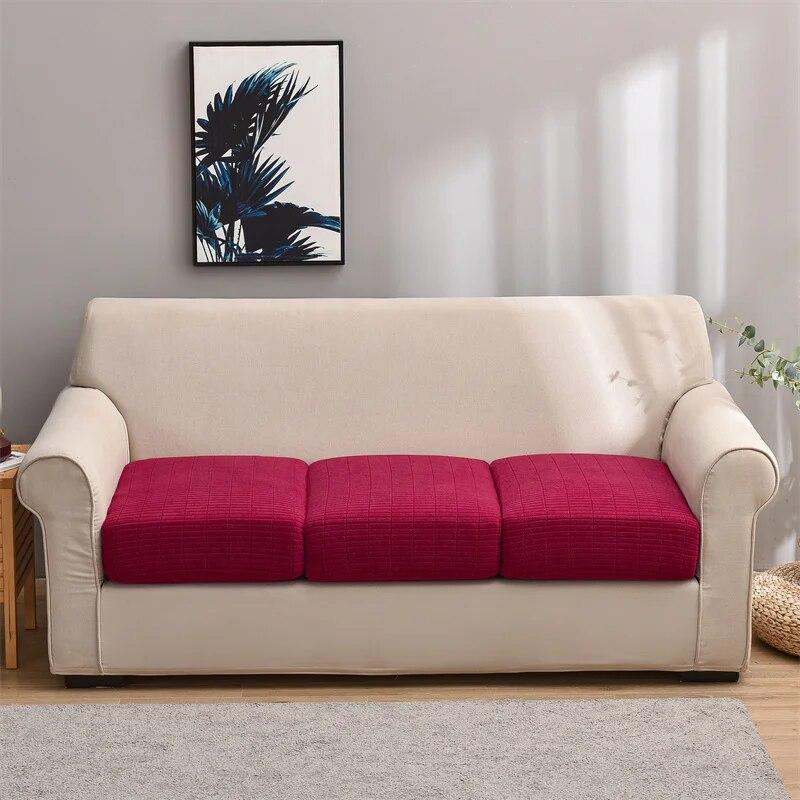 1PC Jacquard Sofa Seat Cushion Cover L-shaped Sofa Slipcover For Living Room Combination Chaise Furniture Protector Home Decor