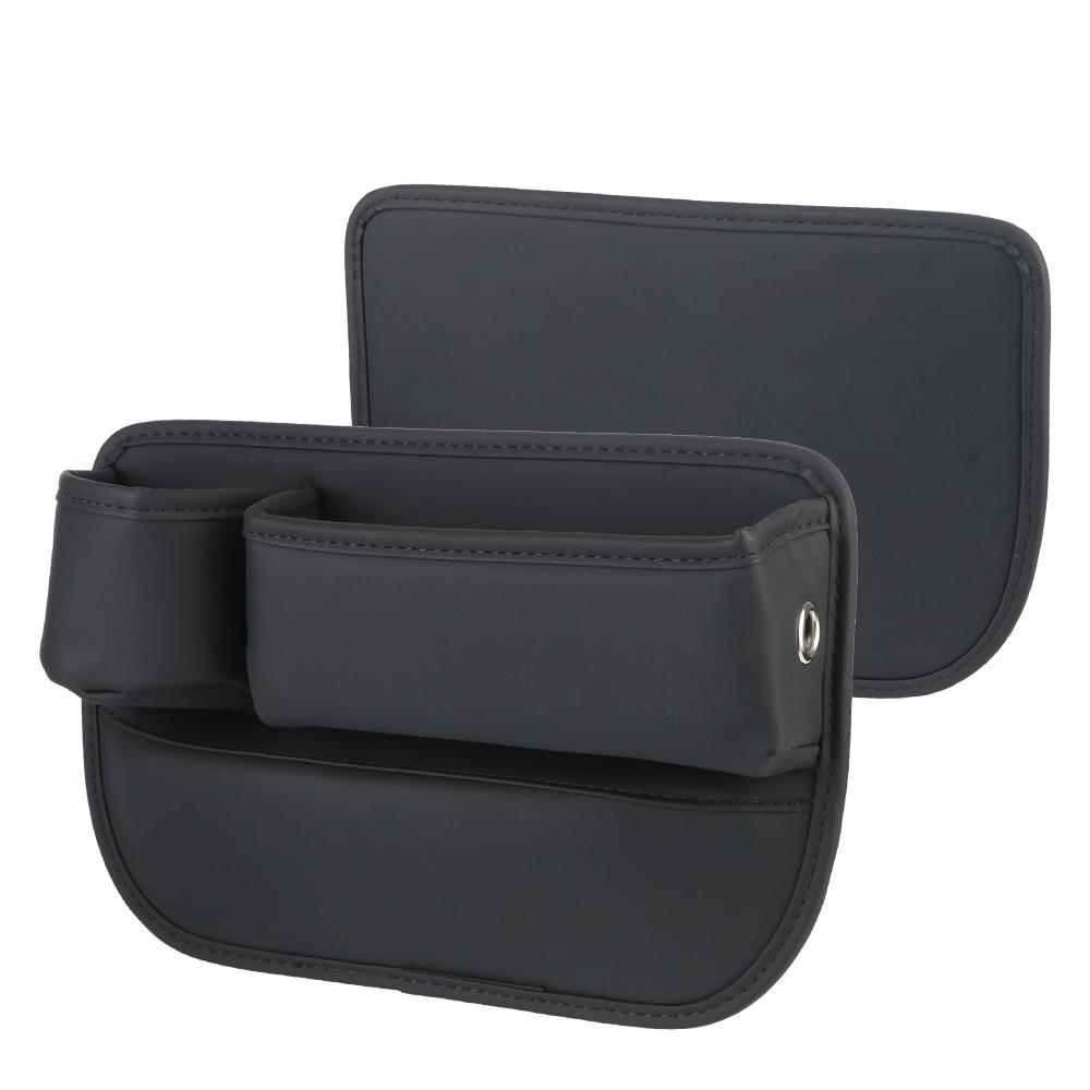 Multifunktional mit Getränkehalter, Autositzlücken-Organizer, Pu-Leder, seitliche Aufbewahrungsbox für die Autokonsole für Mobiltelefone