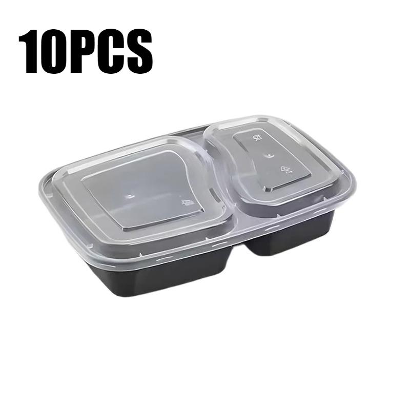 

Черные одноразовые ланч-боксы с крышками для дома, кухни, холодильников, ресторанов, пикников, фруктов, еды на вынос, контейнеров для хранения коричневый