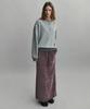 Aubeuawo Velour Soft Skirt (Mist Plum)