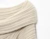 European Hot-Selling Lazy One-Shoulder Knit Sweater