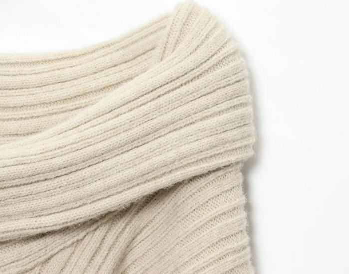 European Hot-Selling Lazy One-Shoulder Knit Sweater