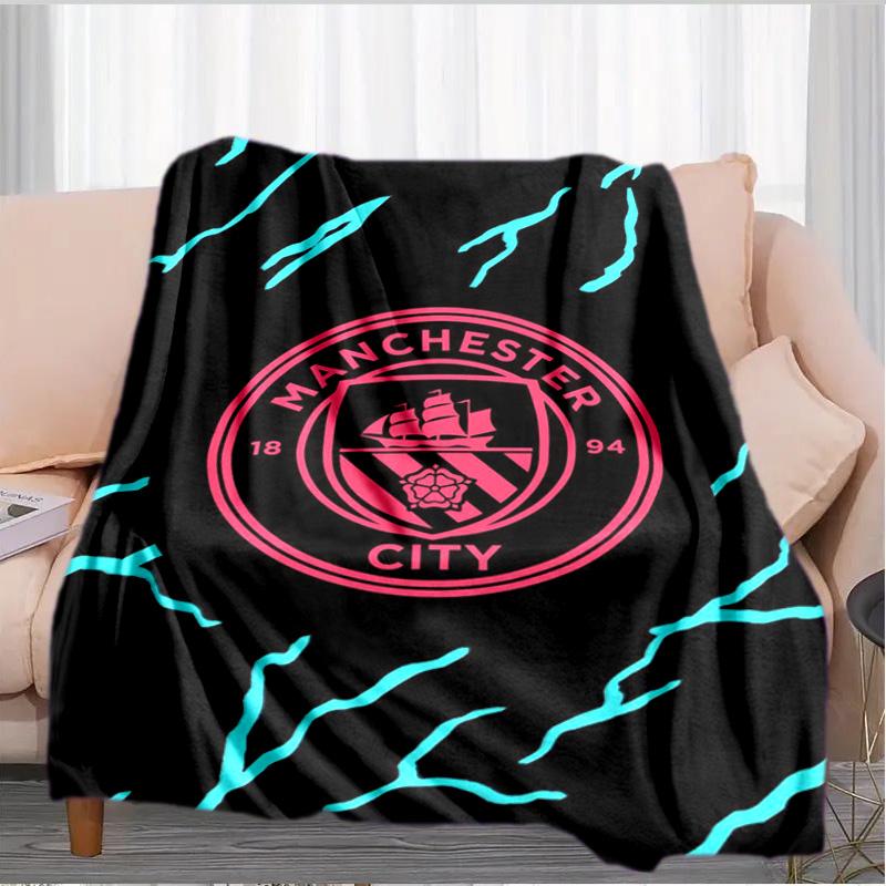 City Football Club Printed Throws Blanket Soft Flannel Blankets for Couch Bed Gifts for Men Women Picnic Blanket Christmas Gifts