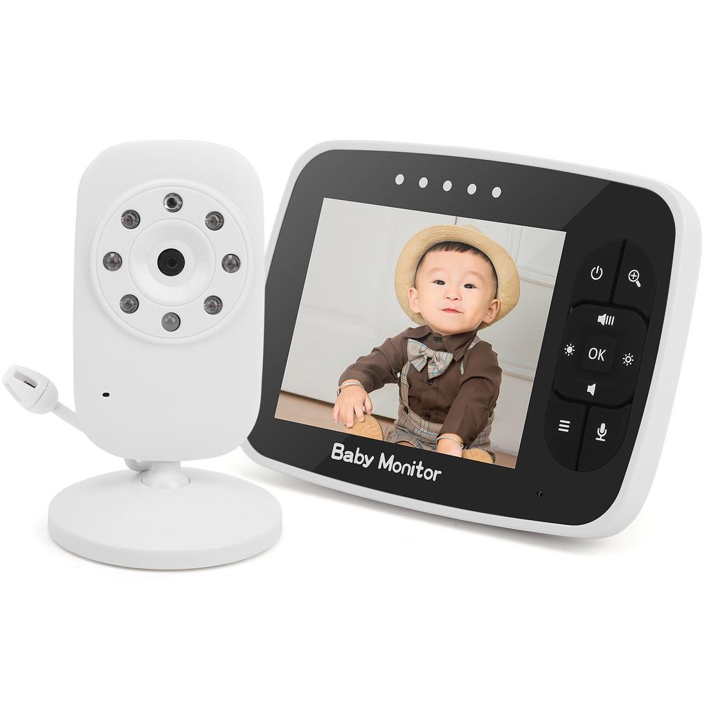 3.5 Inch Wireless Digital Video Baby Monitor Temperature Monitoring Security Camera