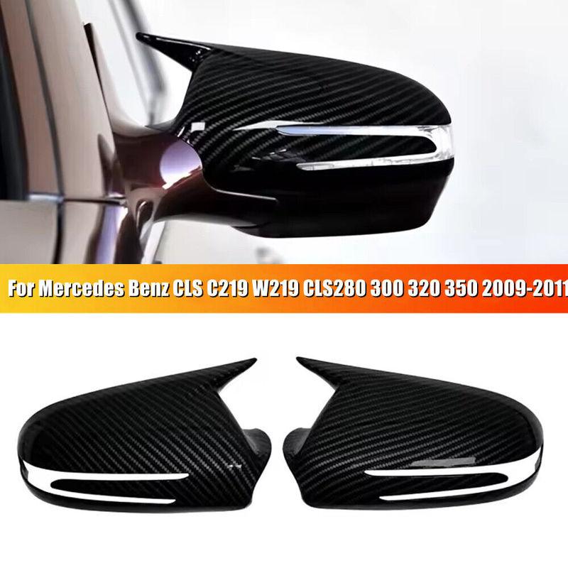 For Mercedes Benz W207/C207 CLS Class W219 R230 R171 2009-2011 Sticker Rearview Side Mirror Cover Wing Cap Exterior Case Trim