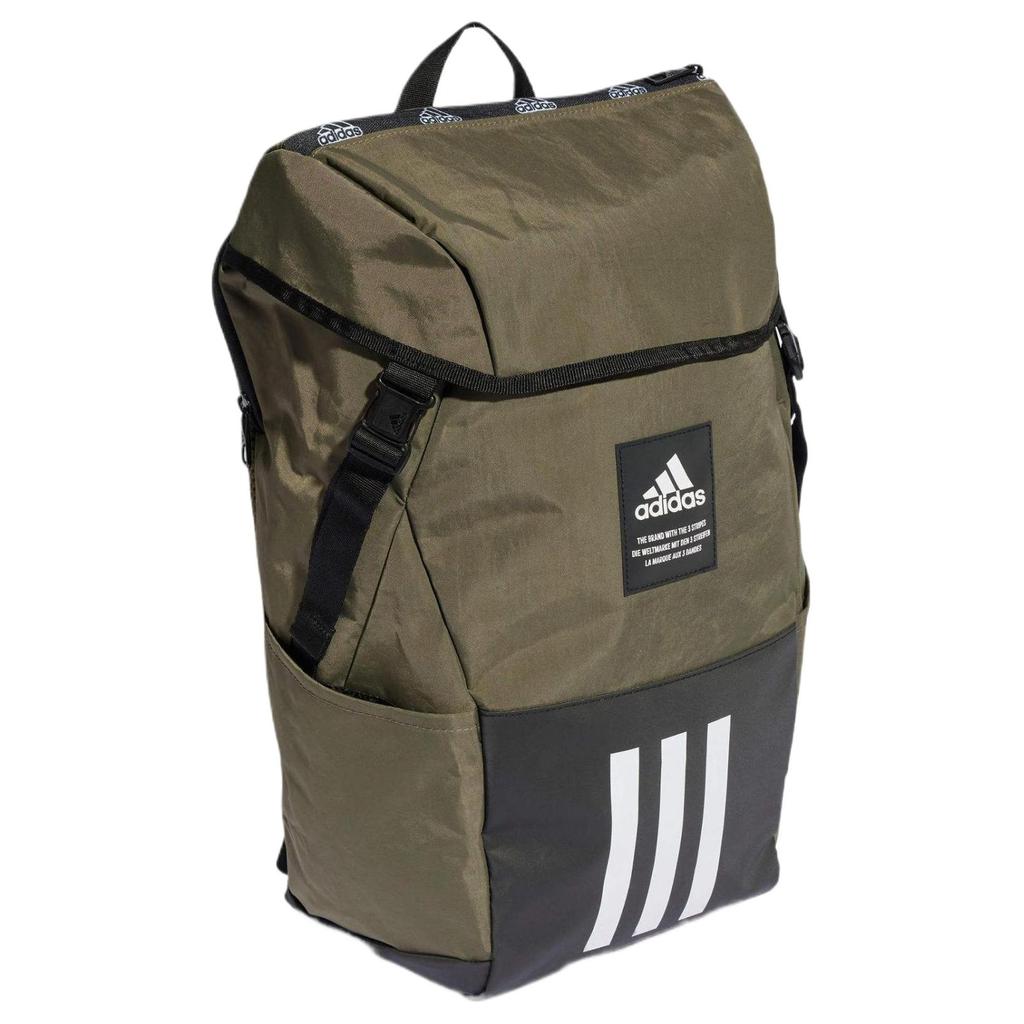 adidas Polyester & Nylon With Textile Backpack Unisex Army Green IL5748