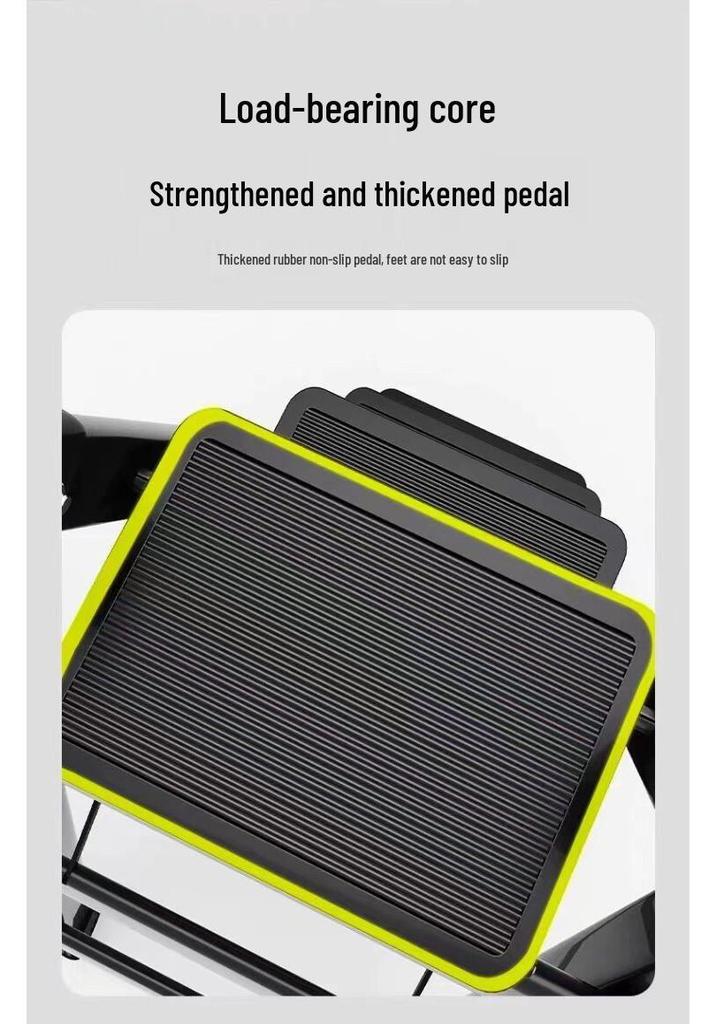 Three-Step Foldable Telescopic Household Ladder Stool, Lightweight A-frame for Multi-functional Use.