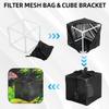 Pond Filter Bag Anti Clogging Mesh Water Pump Barrier Bag Outdoor Pond Pump Filter Basket for Waterfalls Fountains