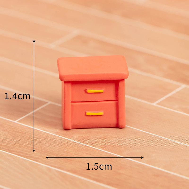 Kawaii Cartoon Cute Animal Resin Small Ornaments Creative Little Bear Doll Toys DIY Home Decoration Accessories Crafts Gifts