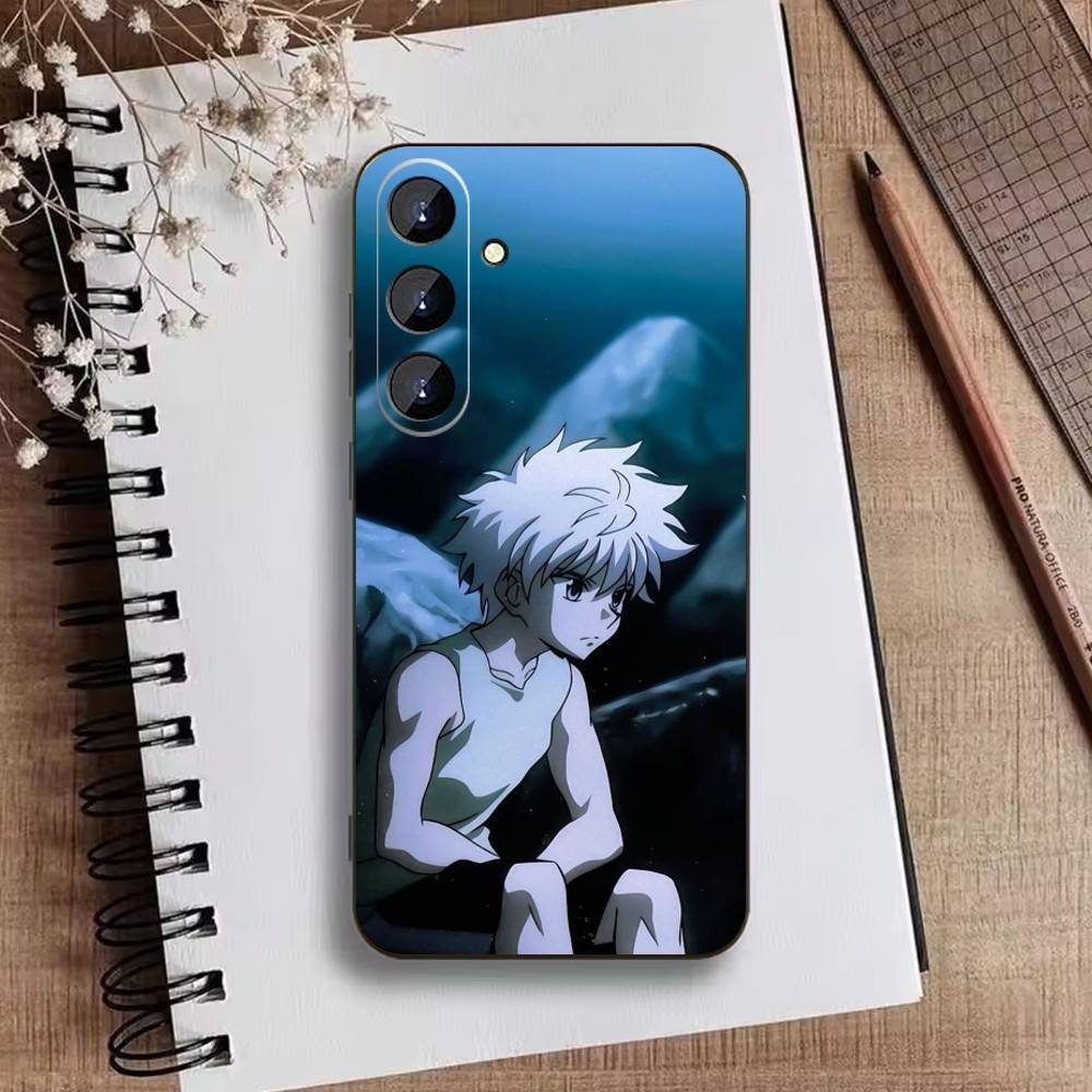 

D-Killua Zoldyck H-Hunter X Hunter Phone Case For Samsung Galaxy A73,A72,A71,A70,A52,A51 Others Soft Black Cover Samsung a52
