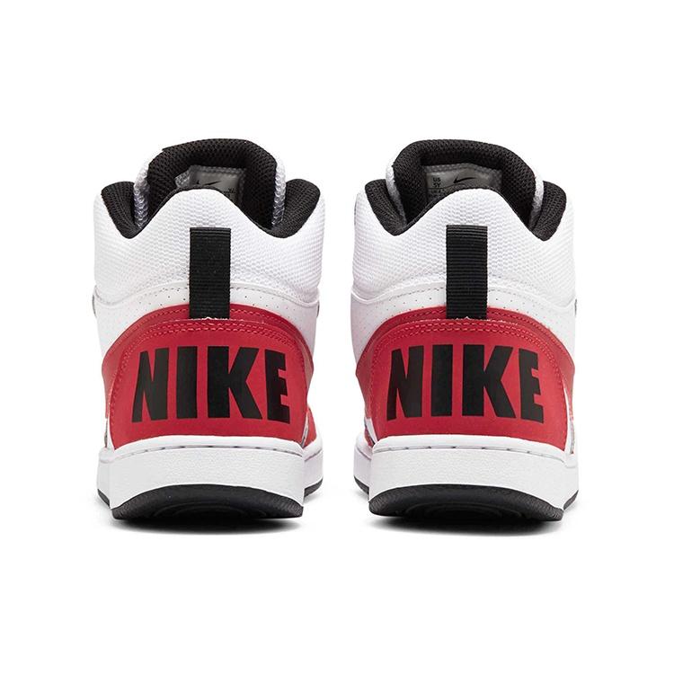 (GS) Nike Court Borough Mid 'White Red' Kids' 839977-103