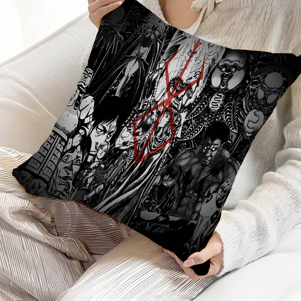 Berserk Guts Hot Anime Pillow Anime Pillow Sofa Bed Head Pillow Cover Cushion Cover 45x45 Cm Fashion