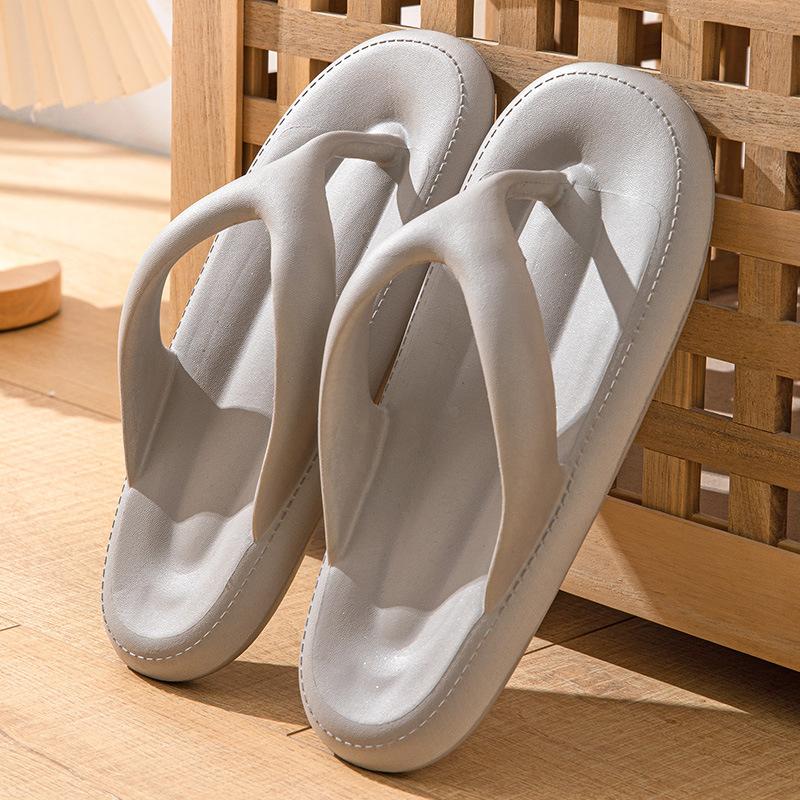 

Шлепанцы крутые тапочки женские носят толстая подошва для дома для помещения нескользящие домашние летние для ванной мужские 44-45 серый