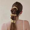 2024 New Metal Irregular Golden Color Hair Bands Elastic Hair Scrunchies Hair Rope Headbands Women Girls Hair Accessories Gifts