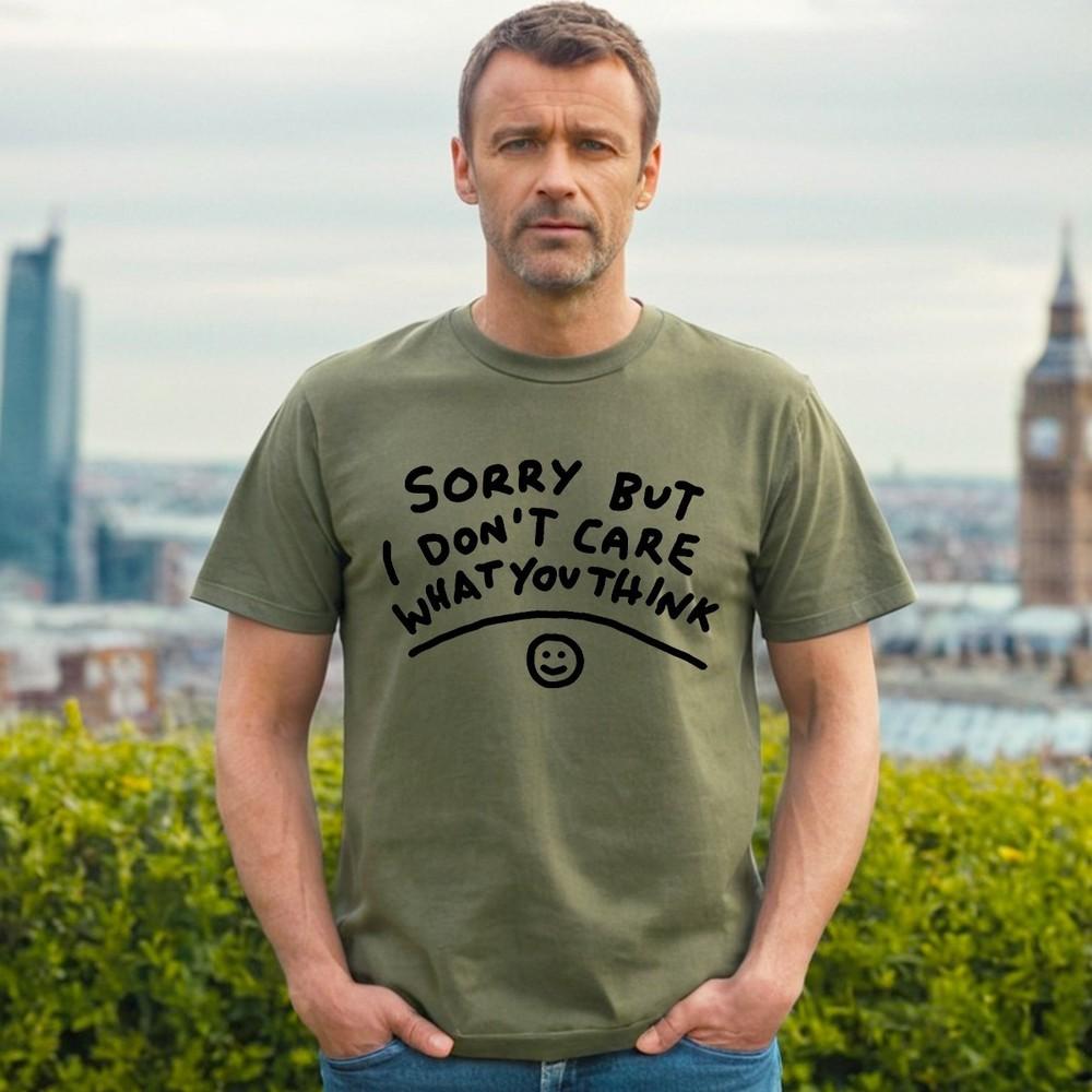 

SORRY BUT DON T CARE | FUNNY THINK | JOKE | COOL SLOGAN | MEN S TEE T-shirt L