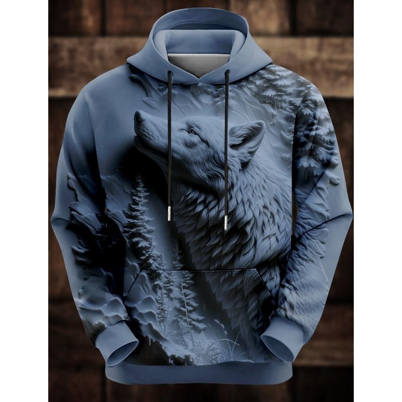 Tier Lustig Herrenmode 3D-Druck Hoodie Urlaub Club Hoodies Kapuze Tasche 3D-Druck Herbst Winter Designer Hoodie Sweatshirt