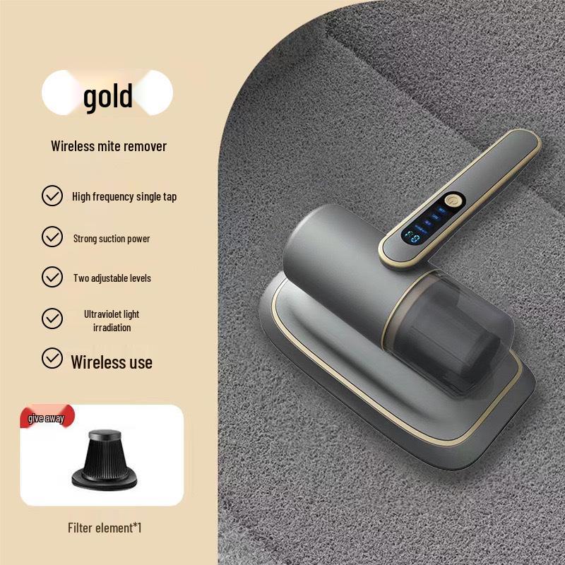 Handheld Wireless Ultrasonic Mite Remover with UV Sterilization and Powerful Suction