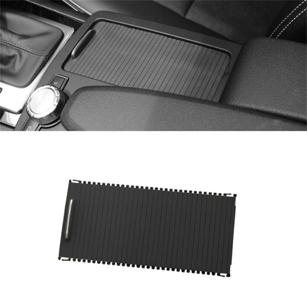 Black Center Console Roller Blind Cover For Mercedes C-Class C204 E-Class S212
