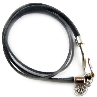 [R6860] - Black 'Authentik' Leather Strap - 2 Turns