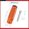 Universal Orange Motorcycle Motorbike Pegs Footrests Pedal M8x1.25 Pack of 2