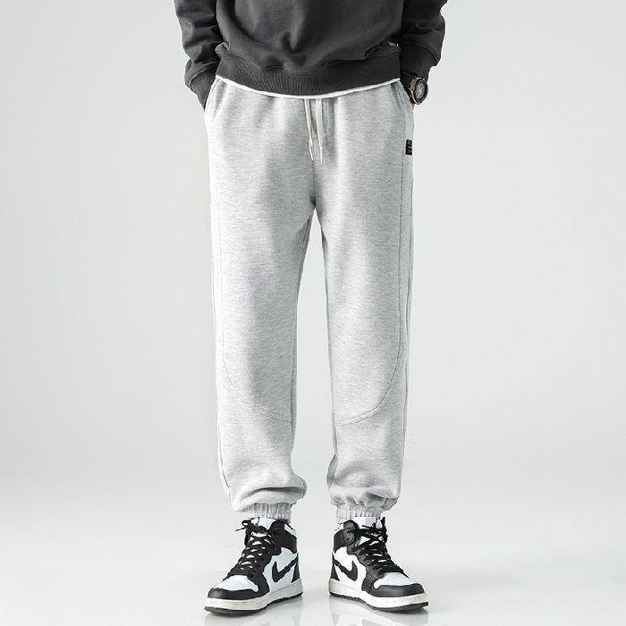 Men's Casual Loose Fit Jogger Pants - Spring/Autumn Fleece